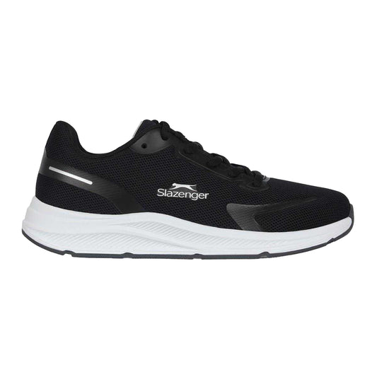 Black-White - Front - Slazenger Childrens-Kids Assent Trainers