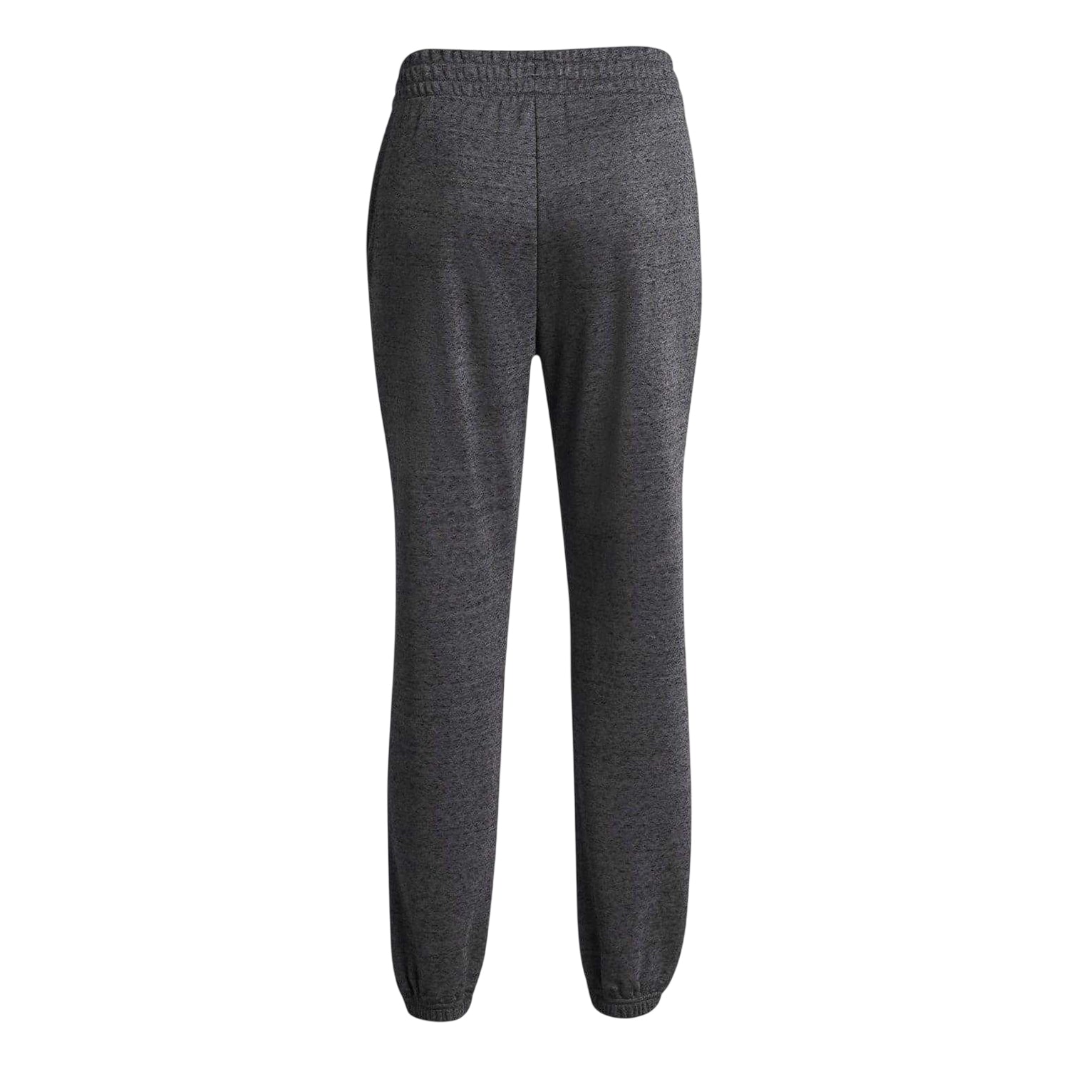 Dark Grey - Back - Under Armour Womens-Ladies Rival Terry Joggers
