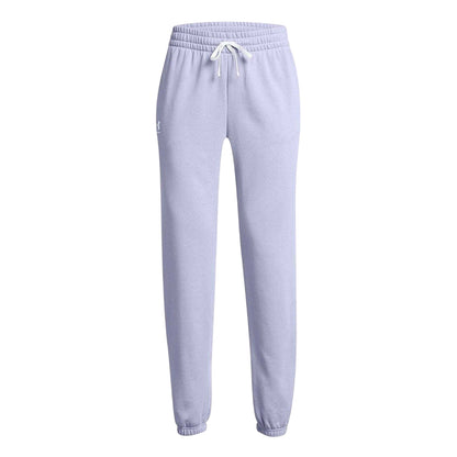 Lilac - Front - Under Armour Womens-Ladies Rival Terry Joggers