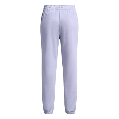 Lilac - Back - Under Armour Womens-Ladies Rival Terry Joggers