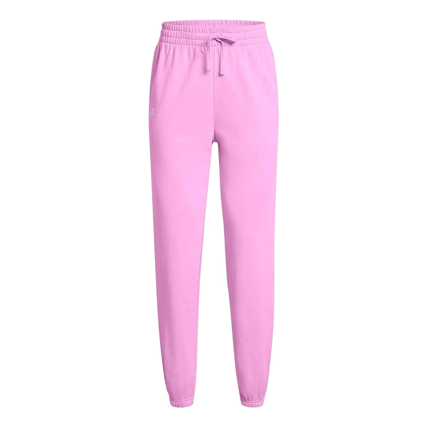 Pink - Front - Under Armour Womens-Ladies Rival Terry Joggers