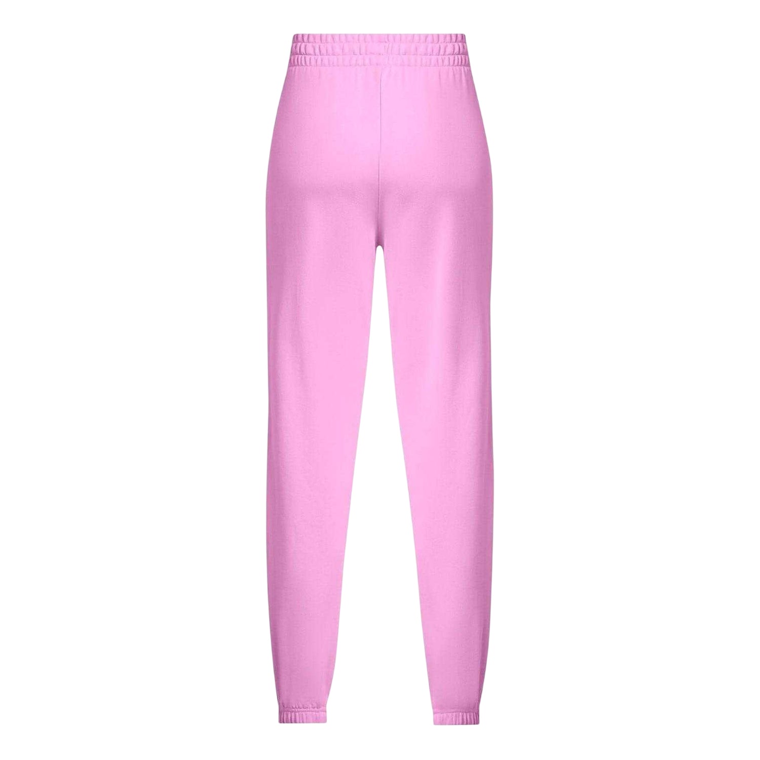 Pink - Back - Under Armour Womens-Ladies Rival Terry Joggers