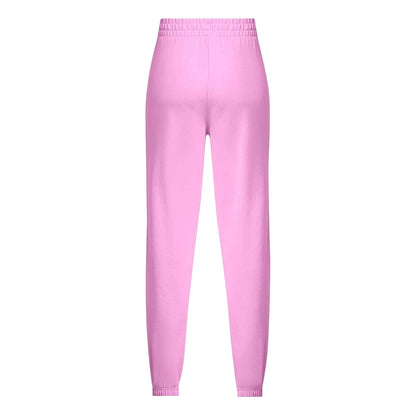 Pink - Back - Under Armour Womens-Ladies Rival Terry Joggers