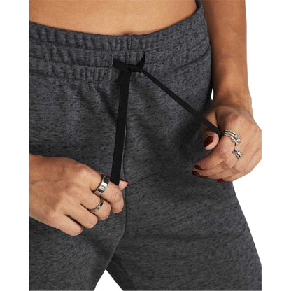 Dark Grey - Side - Under Armour Womens-Ladies Rival Terry Joggers