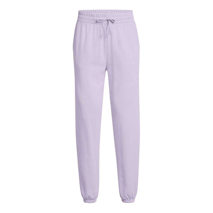 Purple - Front - Under Armour Womens-Ladies Rival Terry Joggers