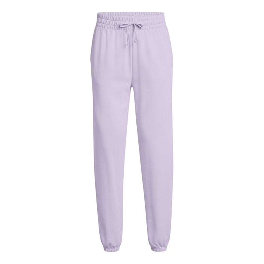 Purple - Front - Under Armour Womens-Ladies Rival Terry Joggers