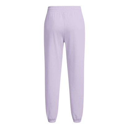 Purple - Back - Under Armour Womens-Ladies Rival Terry Joggers