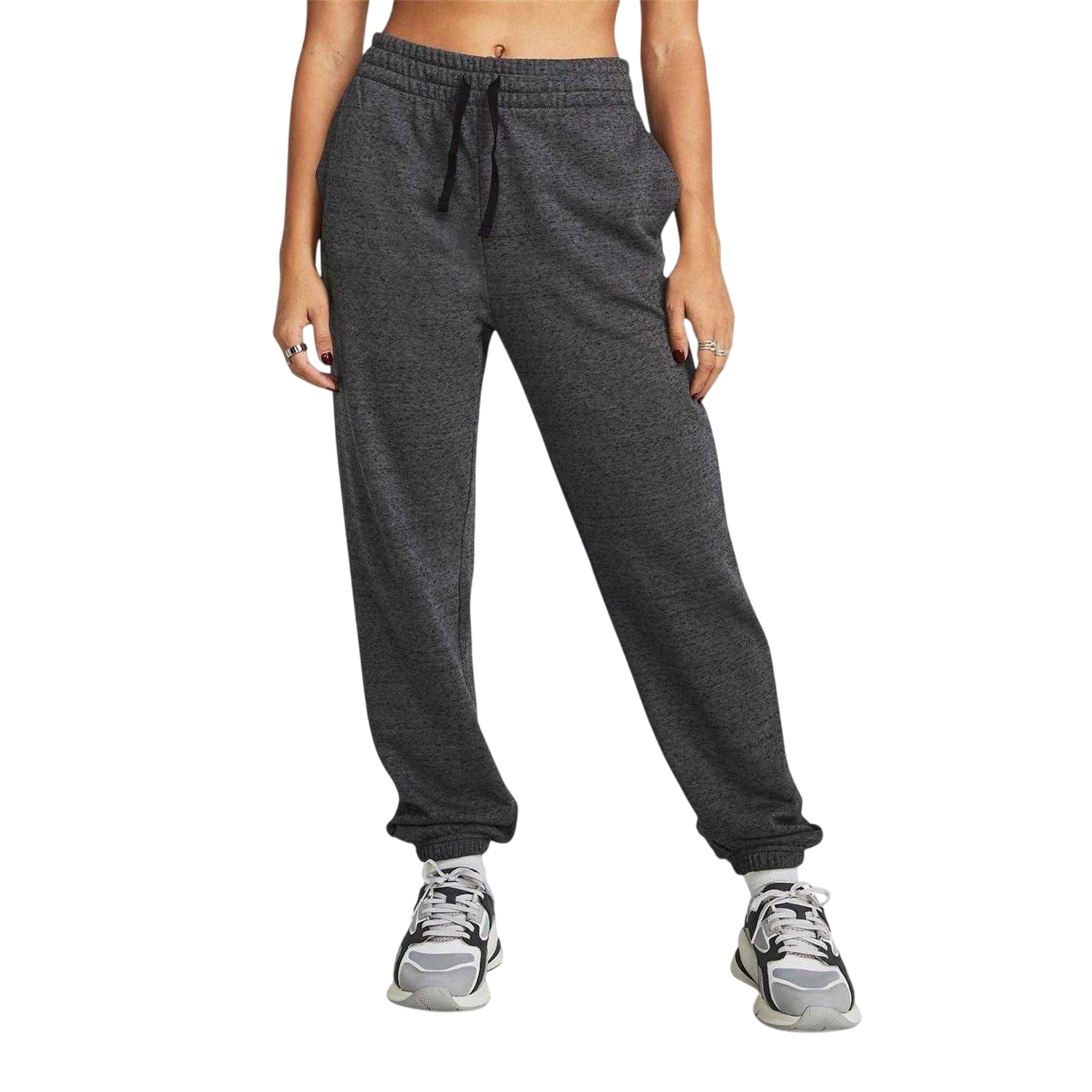 Dark Grey - Lifestyle - Under Armour Womens-Ladies Rival Terry Joggers