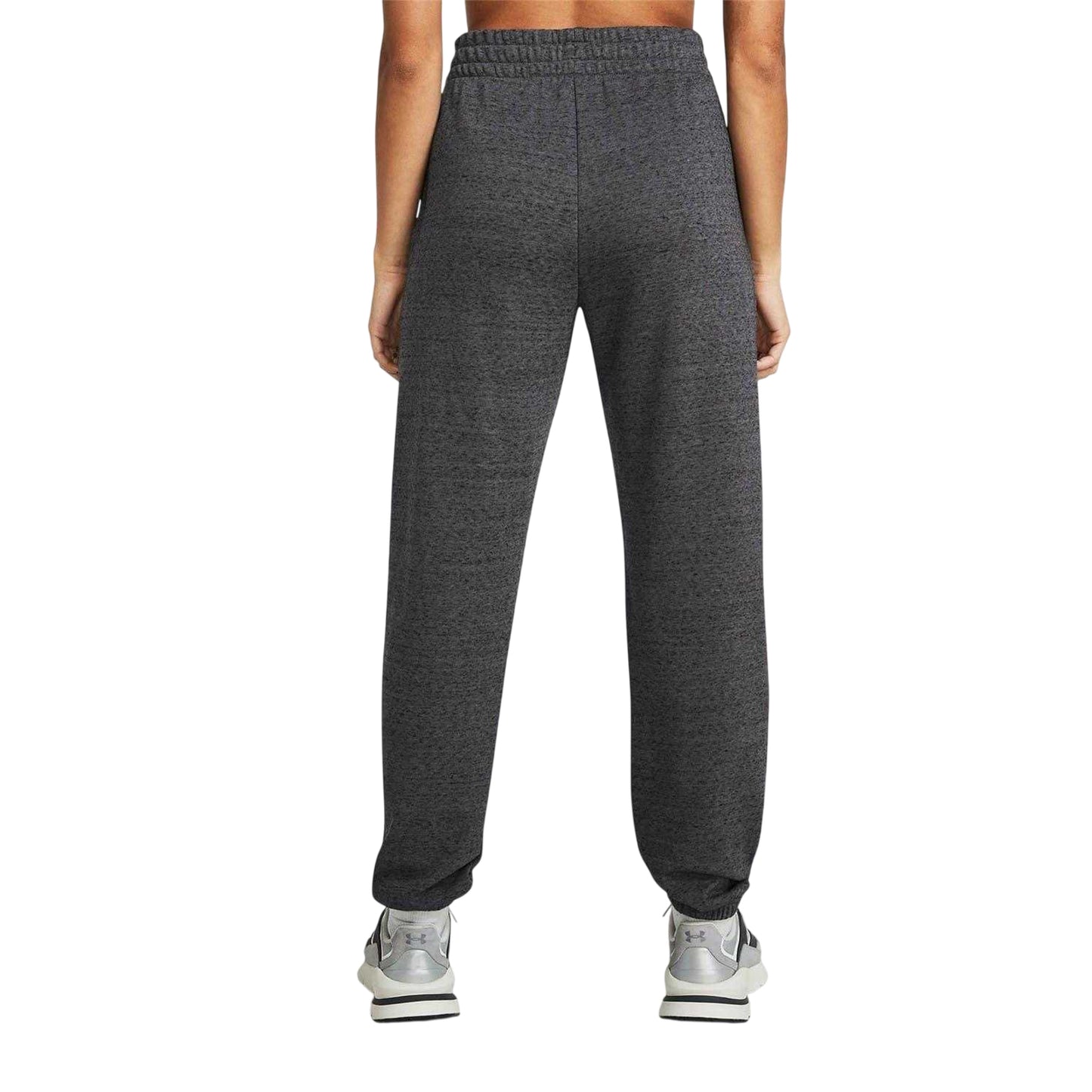 Dark Grey - Pack Shot - Under Armour Womens-Ladies Rival Terry Joggers