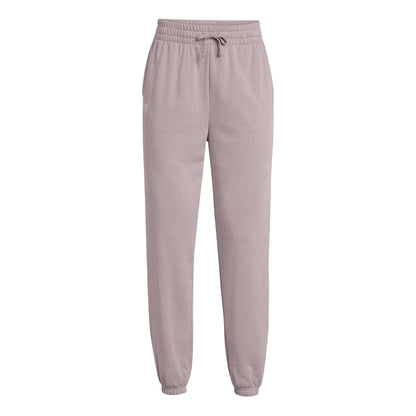 Grey - Front - Under Armour Womens-Ladies Rival Terry Joggers