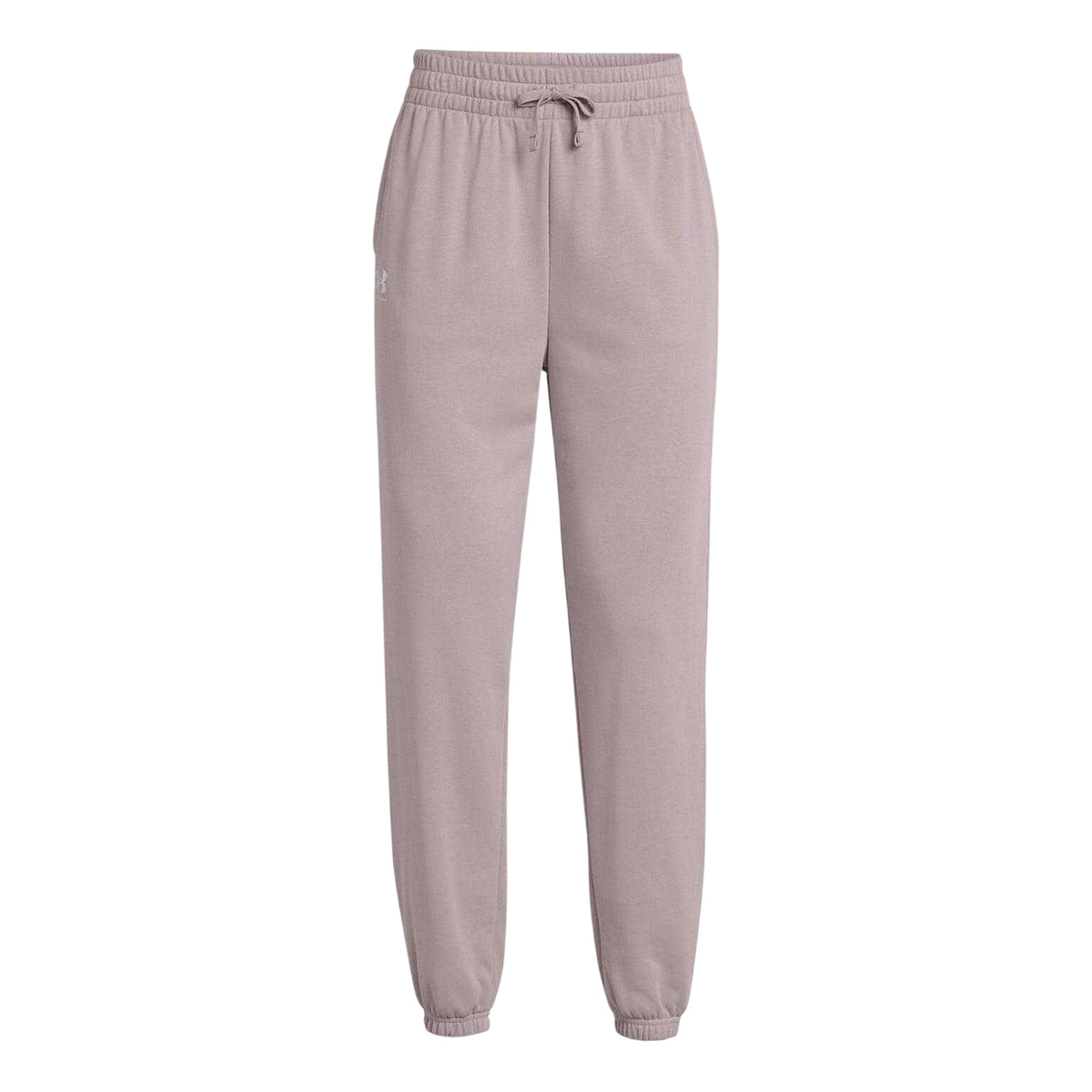 Grey - Front - Under Armour Womens-Ladies Rival Terry Joggers