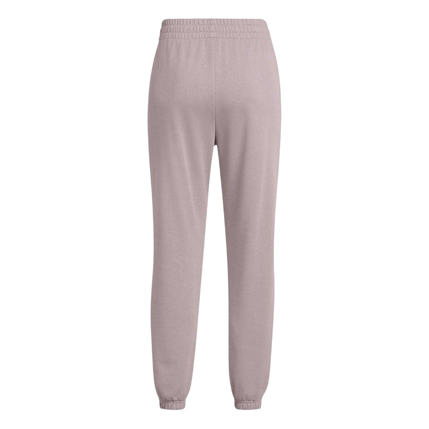 Grey - Back - Under Armour Womens-Ladies Rival Terry Joggers