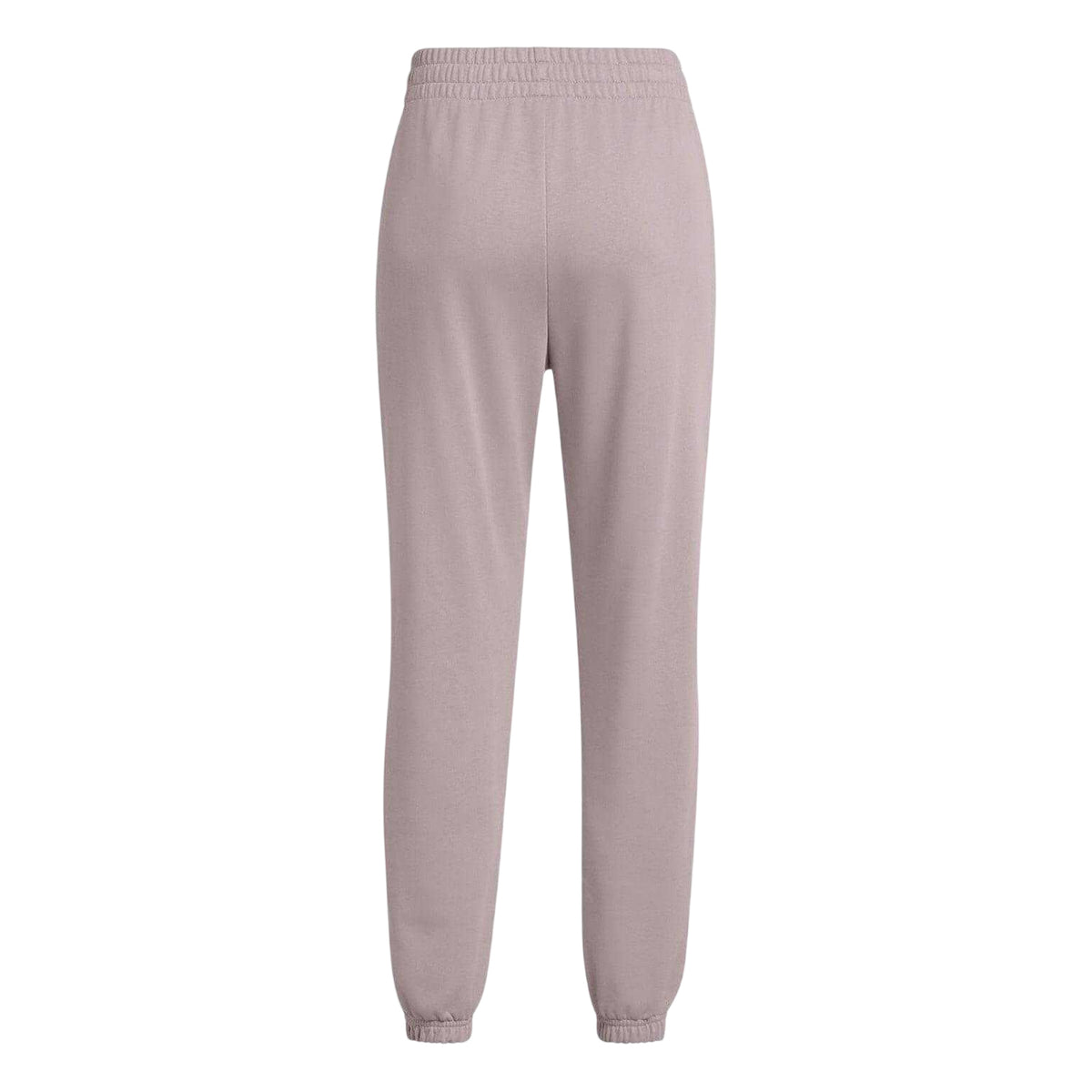 Grey - Back - Under Armour Womens-Ladies Rival Terry Joggers