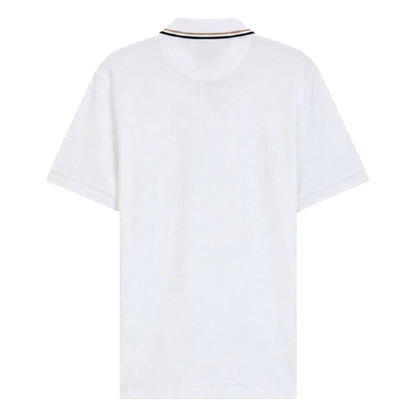 White - Back - Boss Mens Philix Quick Dry Short-Sleeved Polo Shirt
