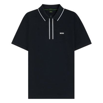 Dark Blue - Front - Boss Mens Philix Quick Dry Short-Sleeved Polo Shirt