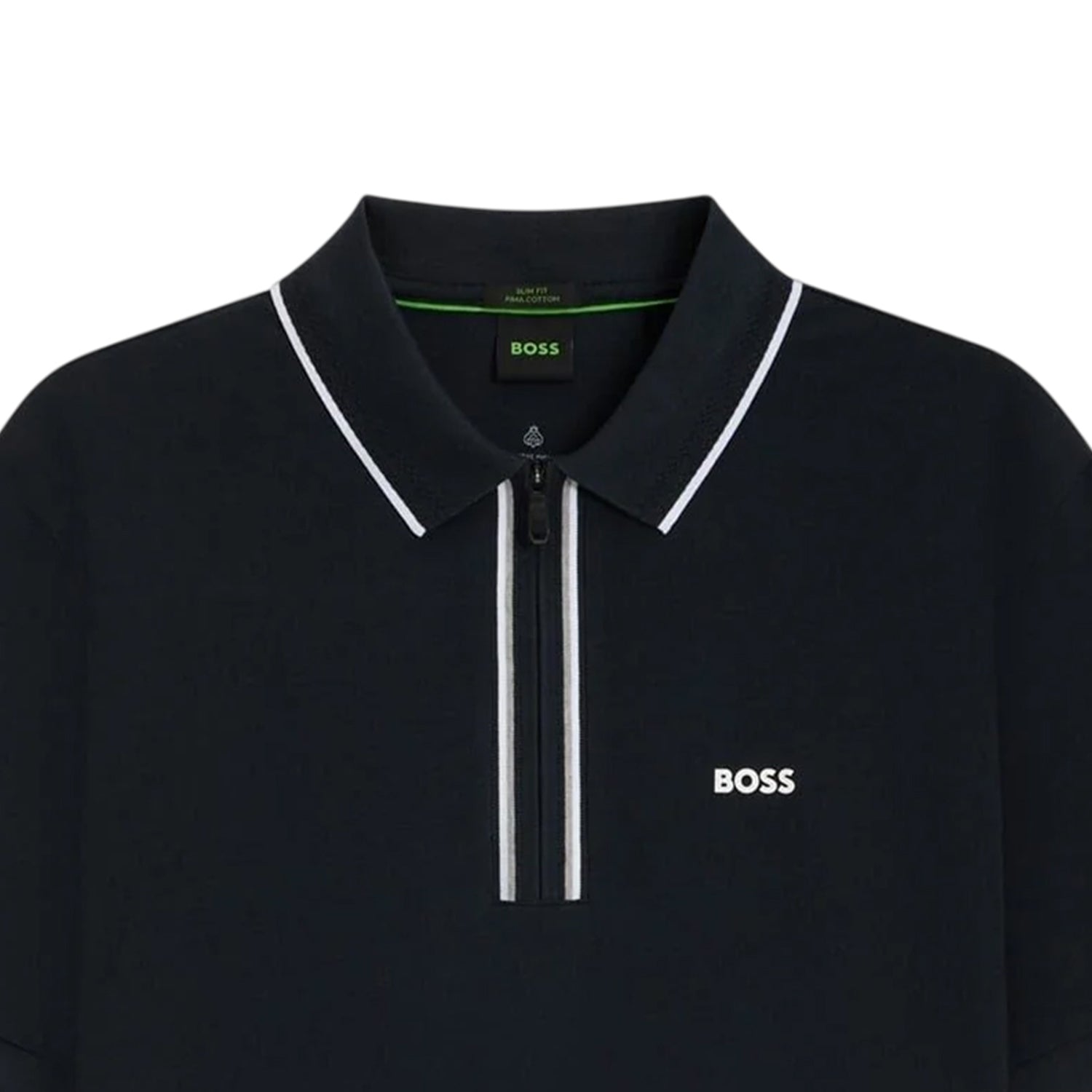 Dark Blue - Side - Boss Mens Philix Quick Dry Short-Sleeved Polo Shirt