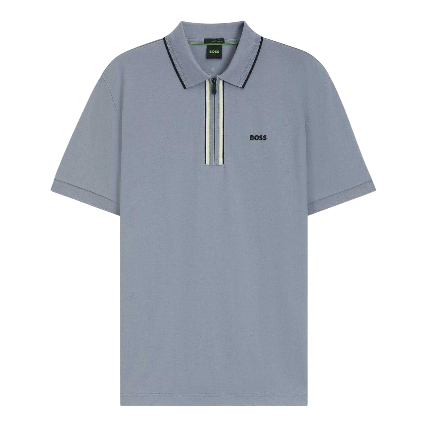 Dark Grey - Front - Boss Mens Philix Quick Dry Short-Sleeved Polo Shirt