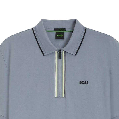 Dark Grey - Side - Boss Mens Philix Quick Dry Short-Sleeved Polo Shirt