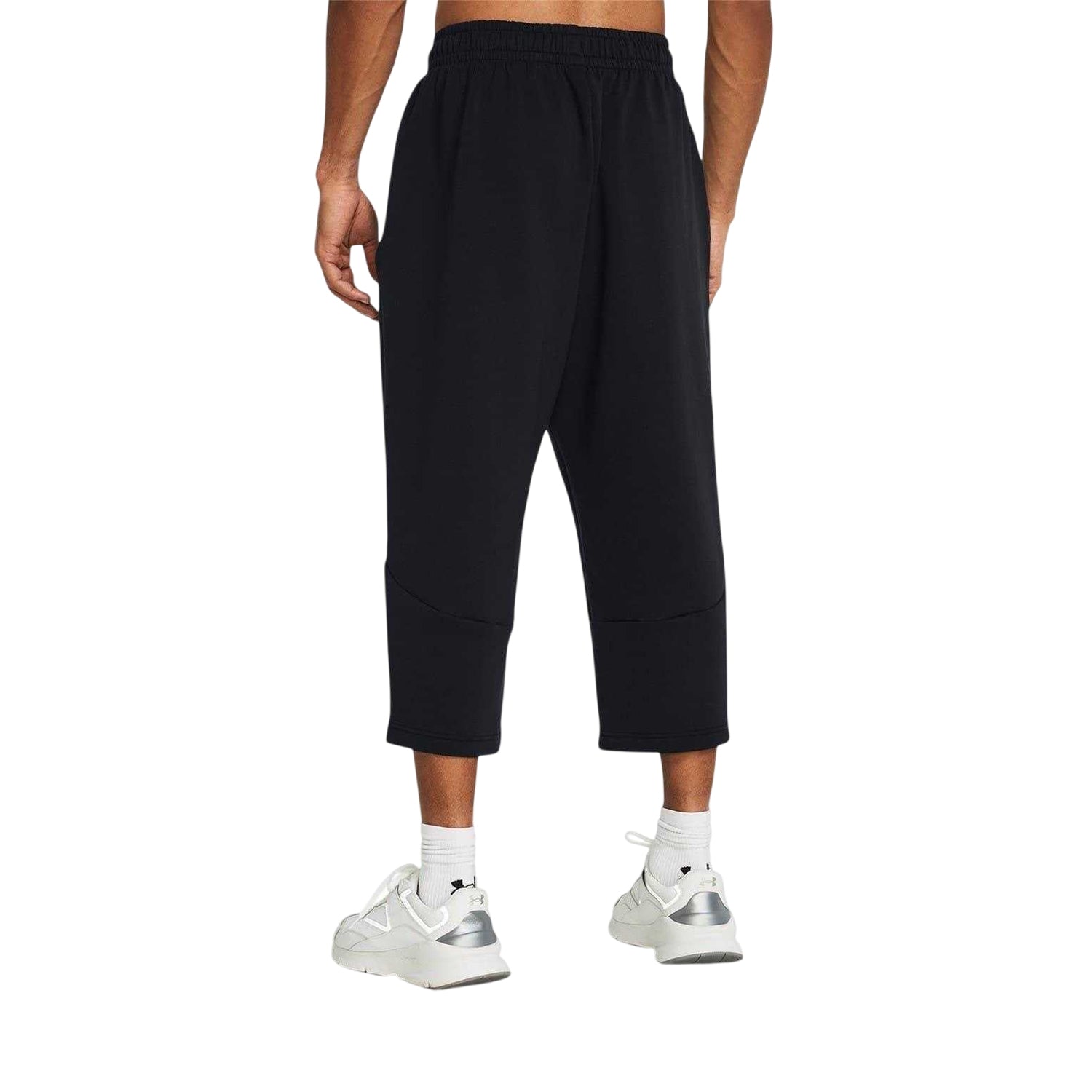 Black - Pack Shot - Under Armour Mens Fleece Plain Baggy Sweatpants
