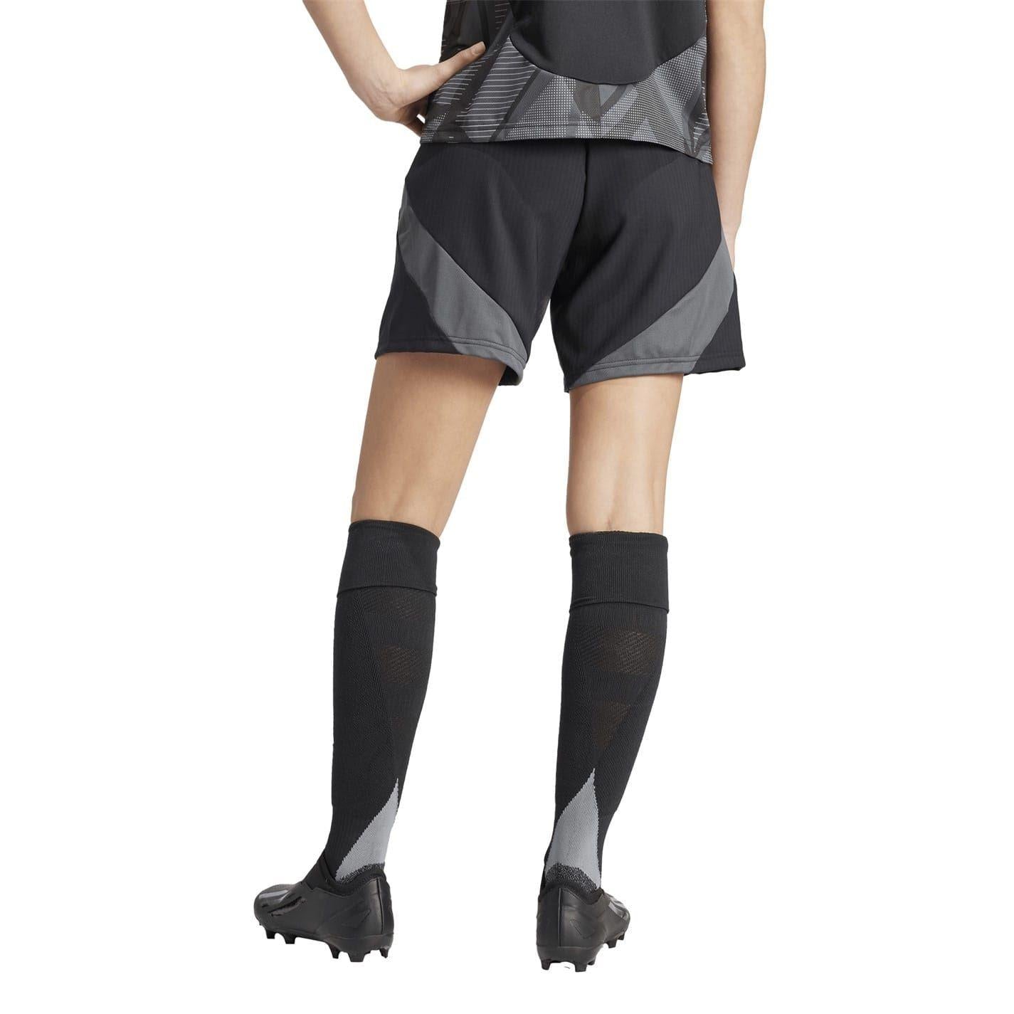 Black - Back - Adidas Womens-Ladies Tiro 24 Competition Logo Football Shorts