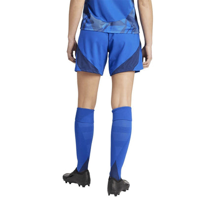 Royal Blue - Back - Adidas Womens-Ladies Tiro 24 Competition Logo Football Shorts