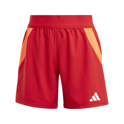 Team Power Red - Front - Adidas Womens-Ladies Tiro 24 Competition Logo Football Shorts