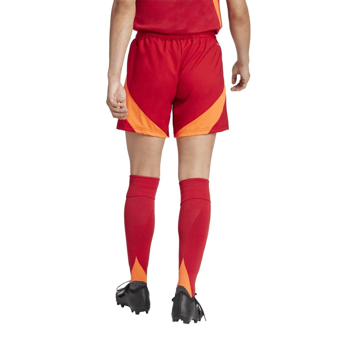 Team Power Red - Back - Adidas Womens-Ladies Tiro 24 Competition Logo Football Shorts