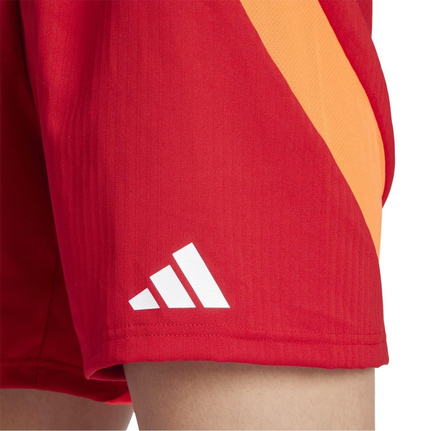 Team Power Red - Side - Adidas Womens-Ladies Tiro 24 Competition Logo Football Shorts