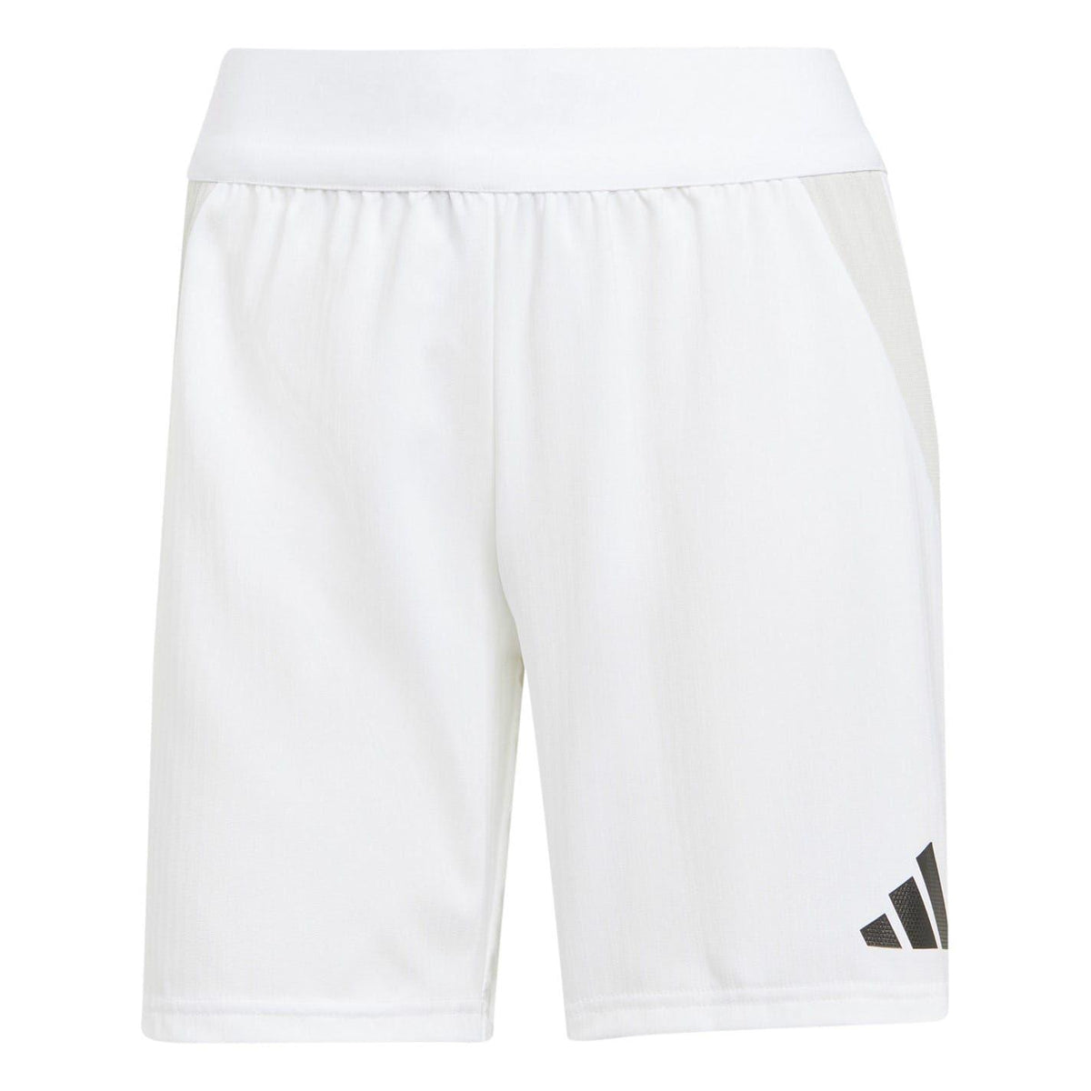 White - Front - Adidas Womens-Ladies Tiro 24 Competition Logo Football Shorts
