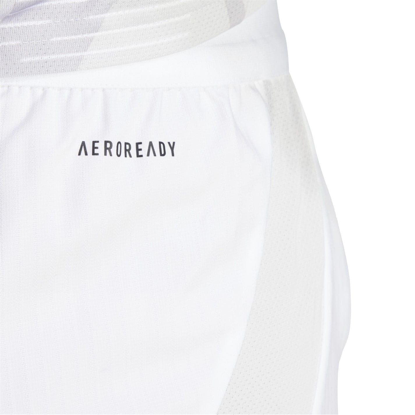 White - Side - Adidas Womens-Ladies Tiro 24 Competition Logo Football Shorts