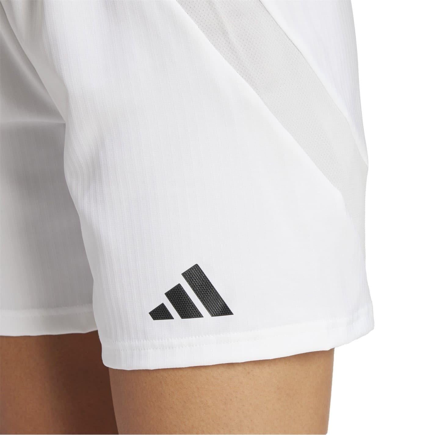 White - Lifestyle - Adidas Womens-Ladies Tiro 24 Competition Logo Football Shorts