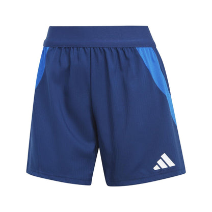 Navy Blue - Front - Adidas Womens-Ladies Tiro 24 Competition Logo Football Shorts