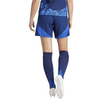 Navy Blue - Back - Adidas Womens-Ladies Tiro 24 Competition Logo Football Shorts