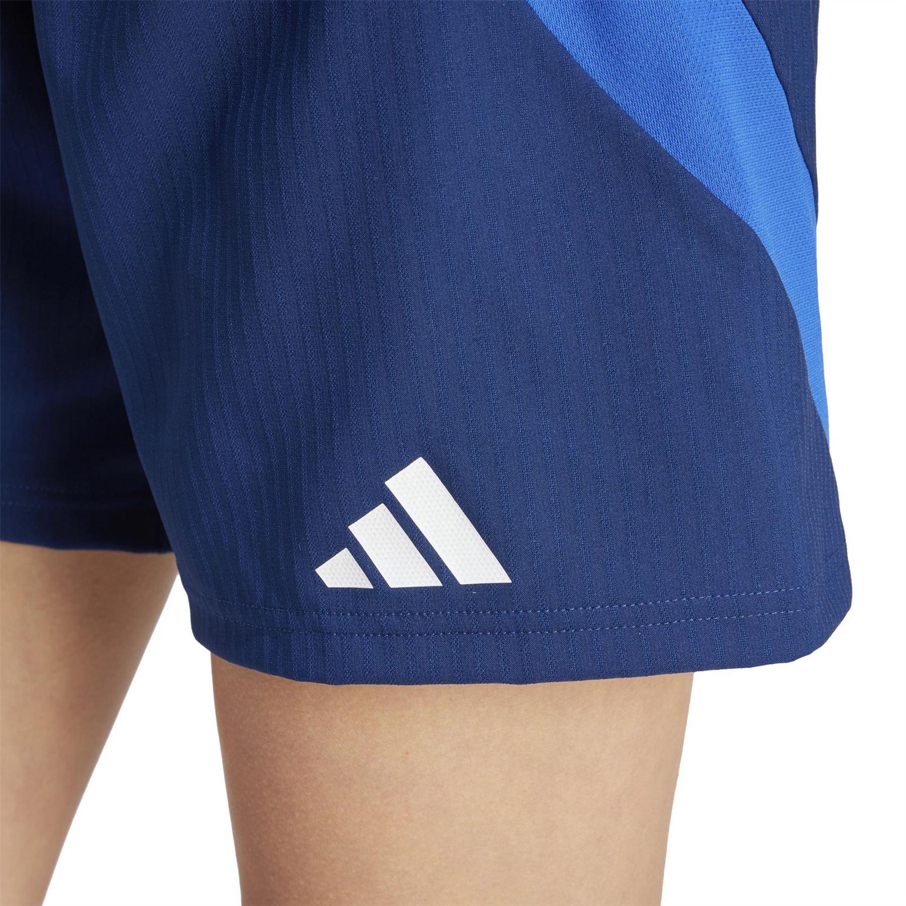Navy Blue - Side - Adidas Womens-Ladies Tiro 24 Competition Logo Football Shorts
