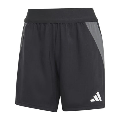 Black - Front - Adidas Womens-Ladies Tiro 24 Competition Logo Football Shorts