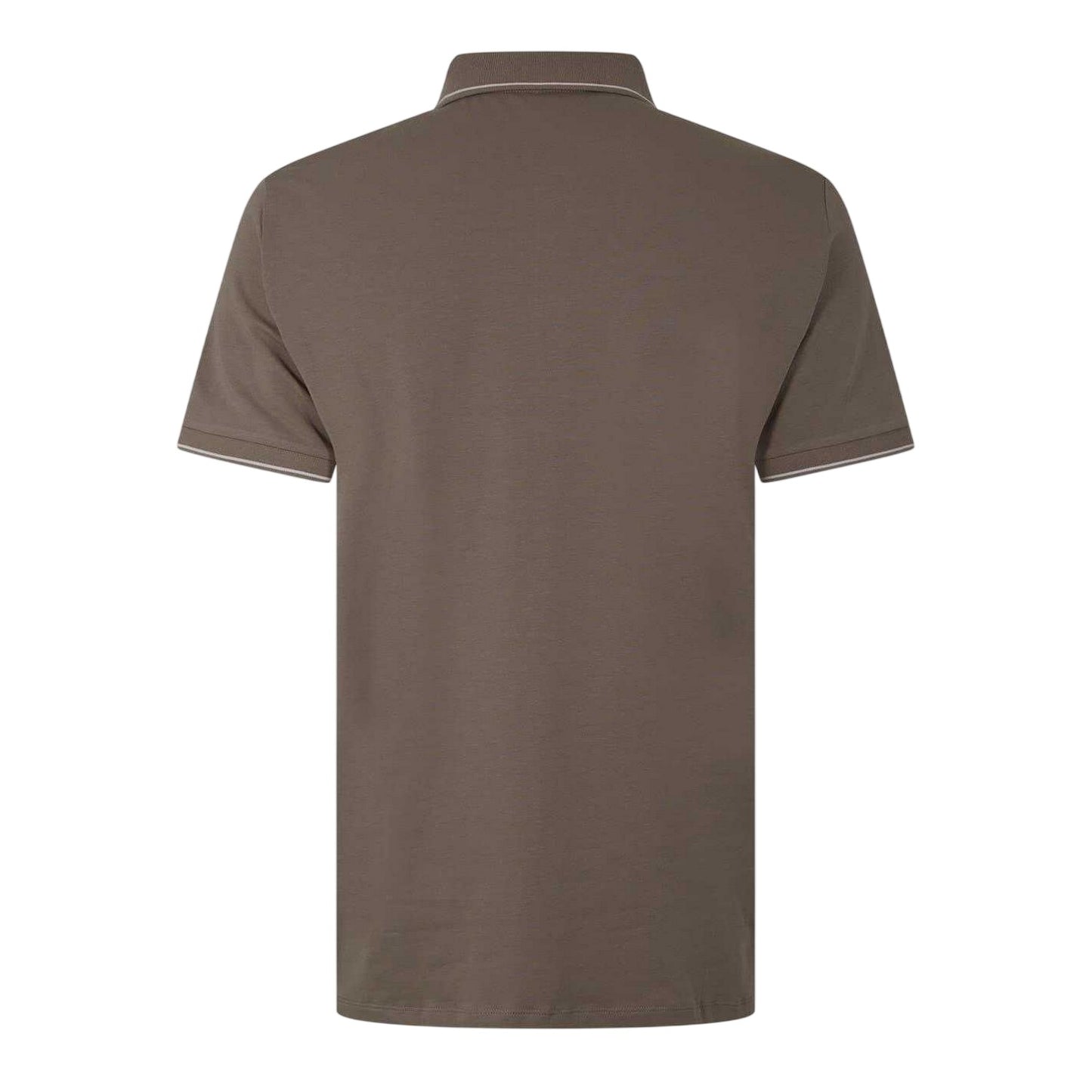 Cashew - Back - Armani Exchange Mens Stripe Quarter Zip Polo Shirt