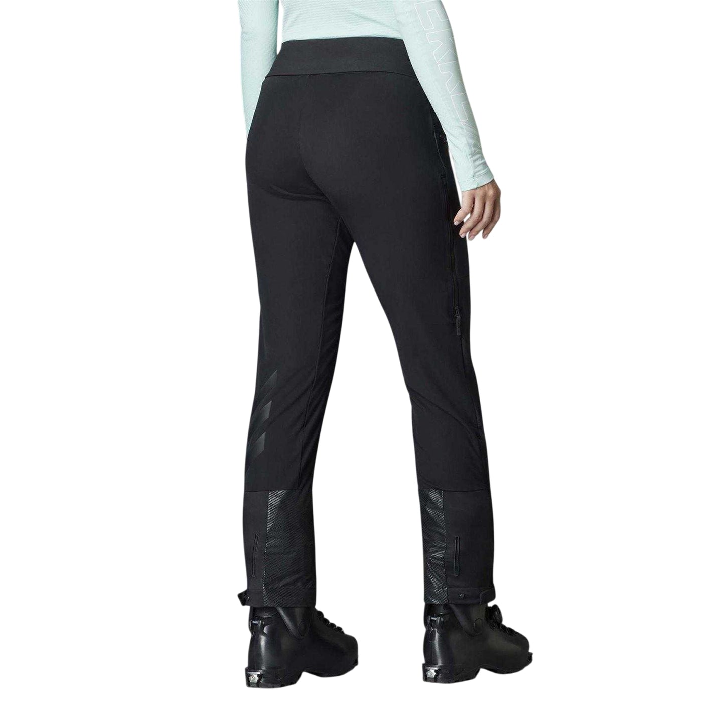 Black - Back - Adidas Womens-Ladies Xperior Fast Contrast Panel Ski Trousers