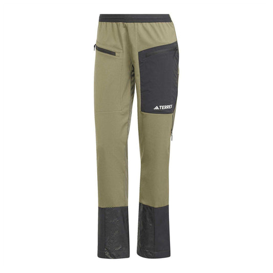 Olive Strata - Front - Adidas Womens-Ladies Xperior Fast Contrast Panel Ski Trousers