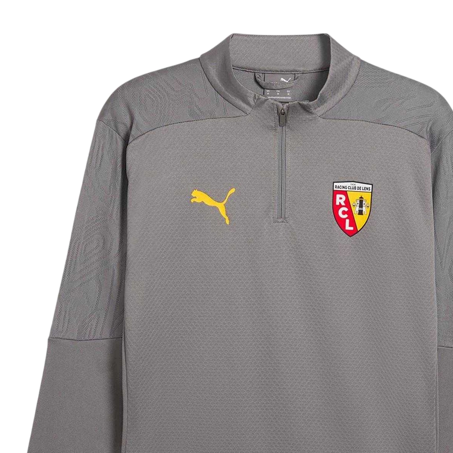 Grey - Side - Puma Mens RC Lens Quarter Zip Training Track Top