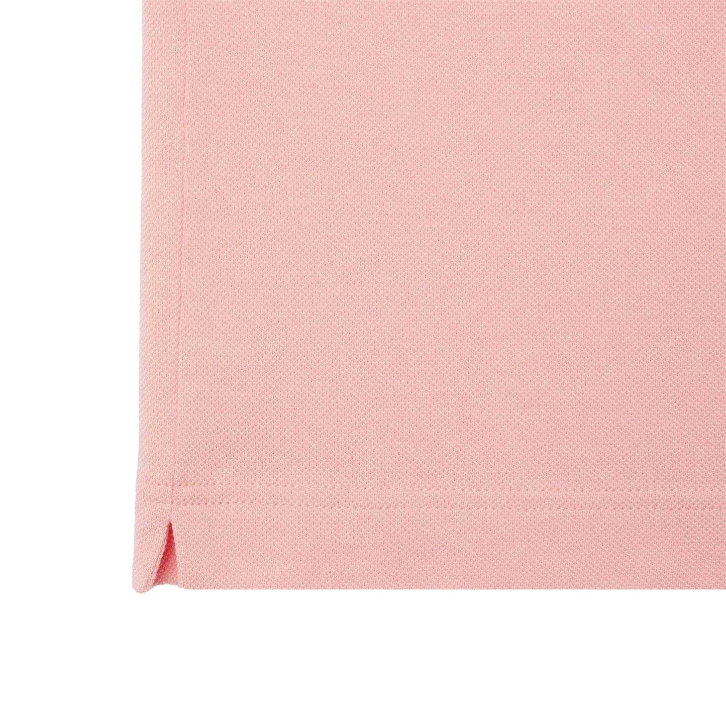 Pink - Side - Lacoste Mens Roland Garros Side Slits Relaxed Fit Short-Sleeved Polo Shirt