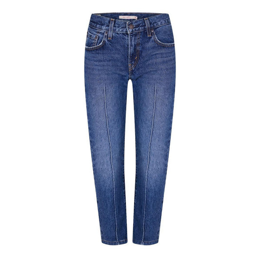 Blue - Front - Levis Womens-Ladies Middy Straight Leg Jeans
