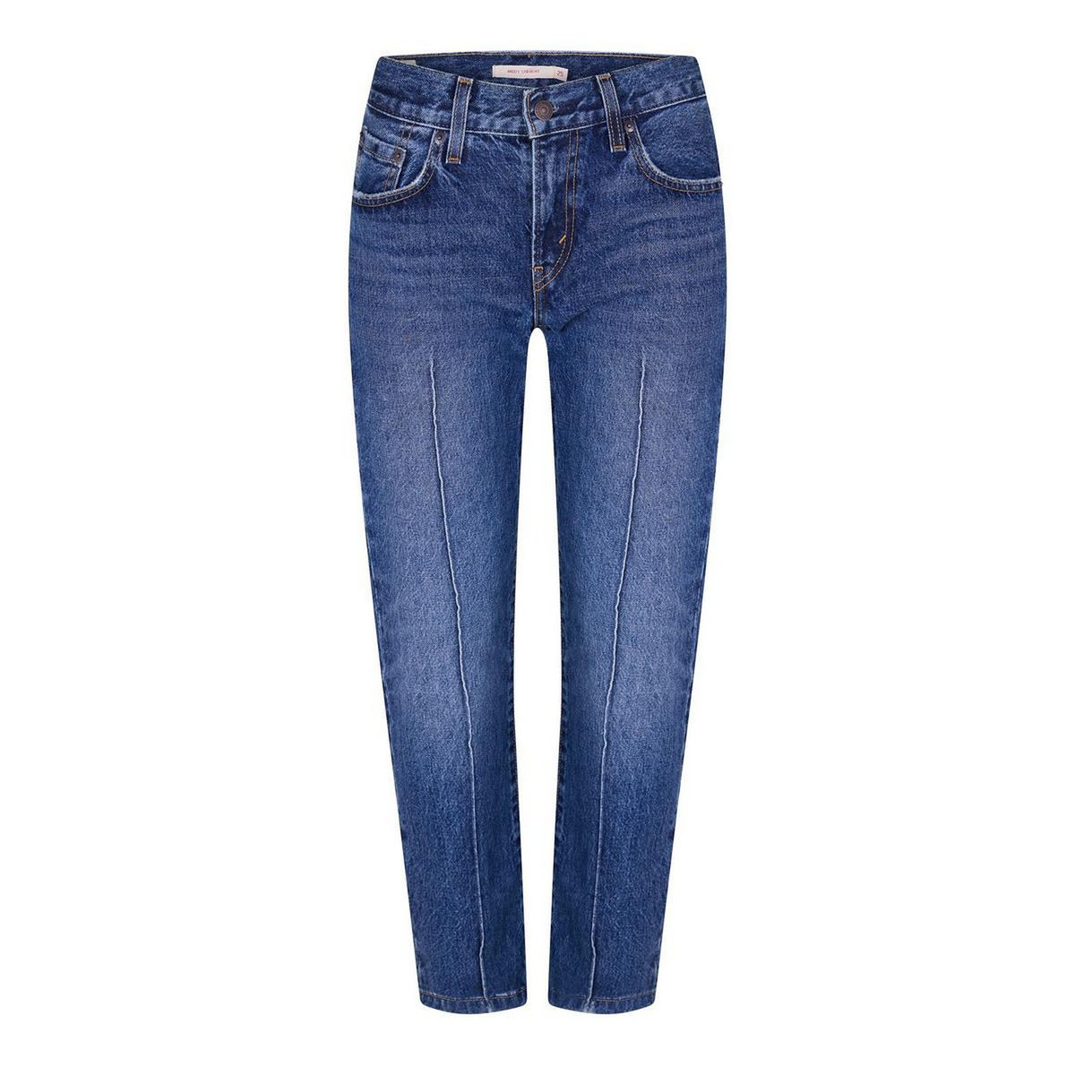 Blue - Front - Levis Womens-Ladies Middy Straight Leg Jeans