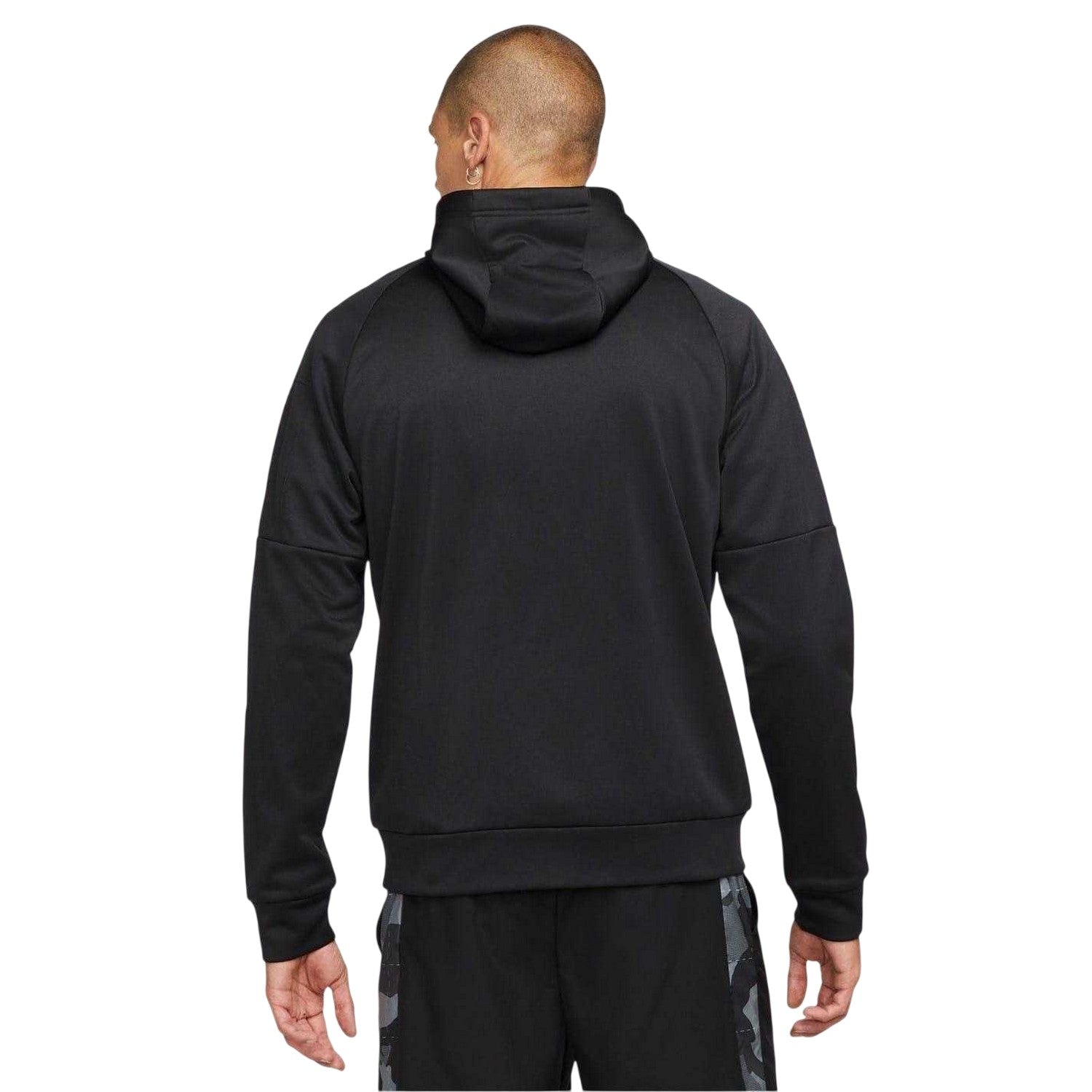 Black - Back - Nike Mens Dri-FIT Training Full Zip Hoodie