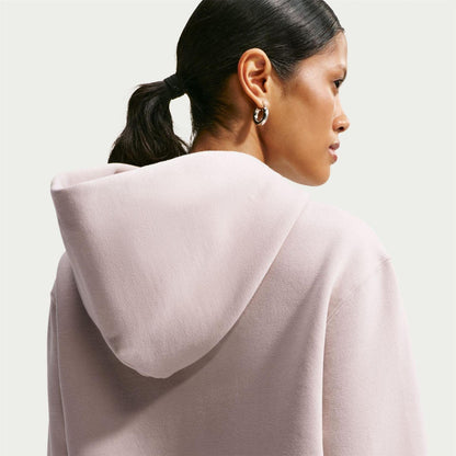 Cream - Back - Nike Womens-Ladies Phoenix Fleece Pull Over Hoodie