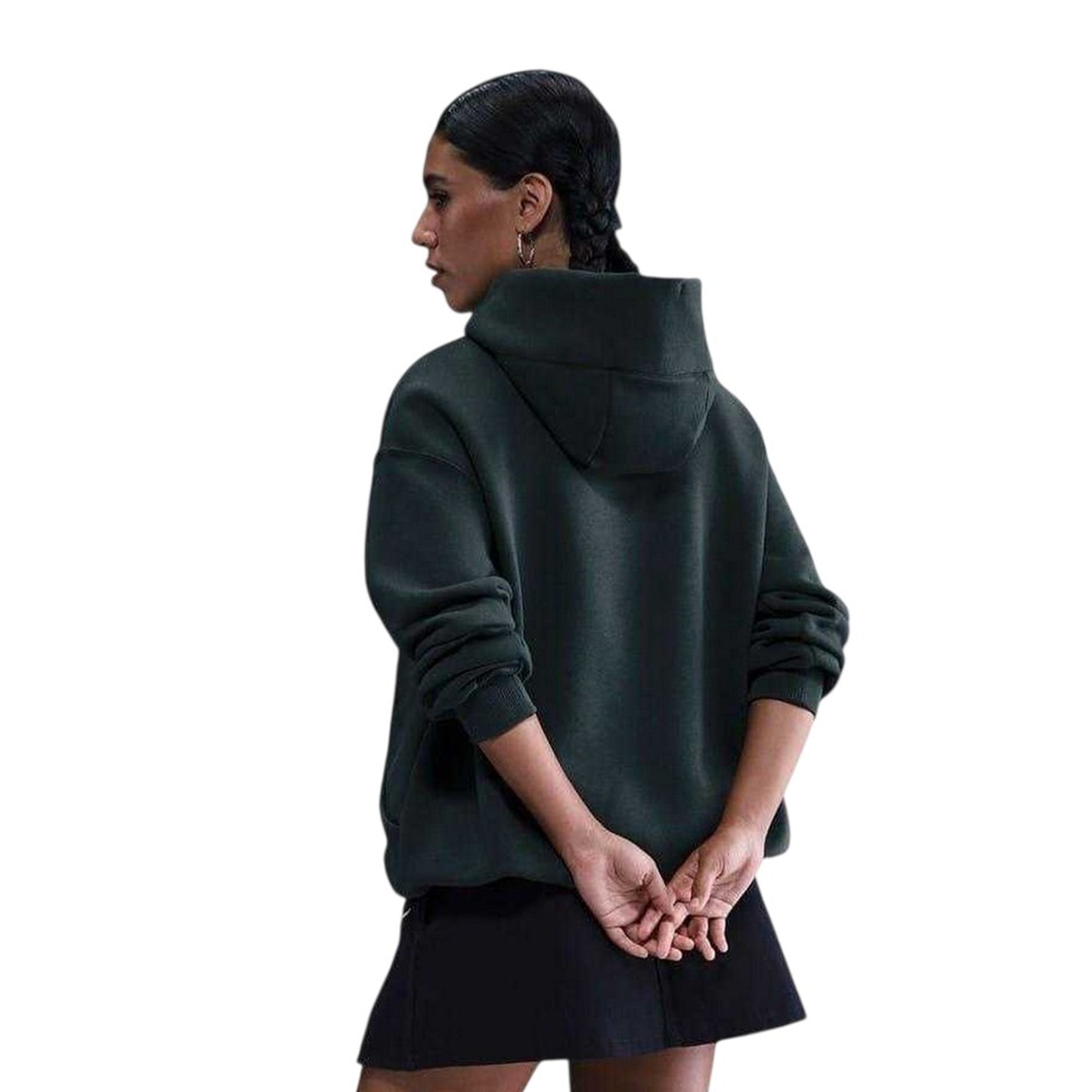 Seaweed-Sail - Back - Nike Womens-Ladies Phoenix Fleece Pull Over Oversized Hoodie
