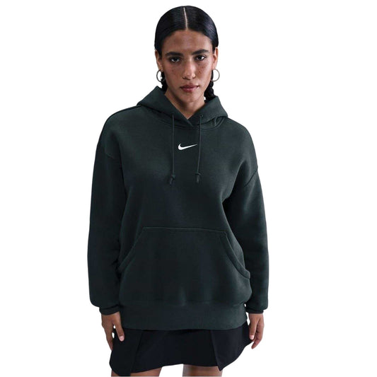 Seaweed-Sail - Front - Nike Womens-Ladies Phoenix Fleece Pull Over Oversized Hoodie
