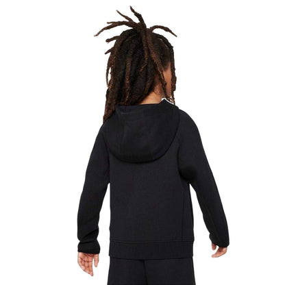 Black - Back - Nike Childrens-Kids Sportswear Tech Fleece Hoodie