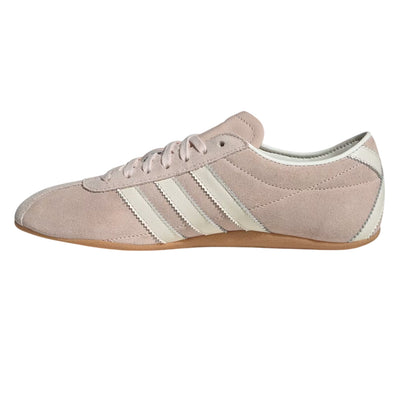 Quartz - Side - Adidas Womens-Ladies Tokyo 3 Stripes Leather Low Cut Trainers