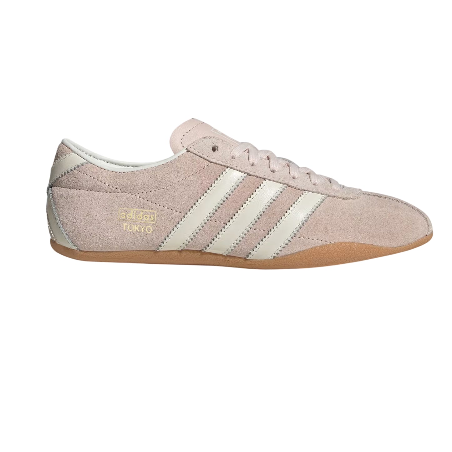 Quartz - Front - Adidas Womens-Ladies Tokyo 3 Stripes Leather Low Cut Trainers