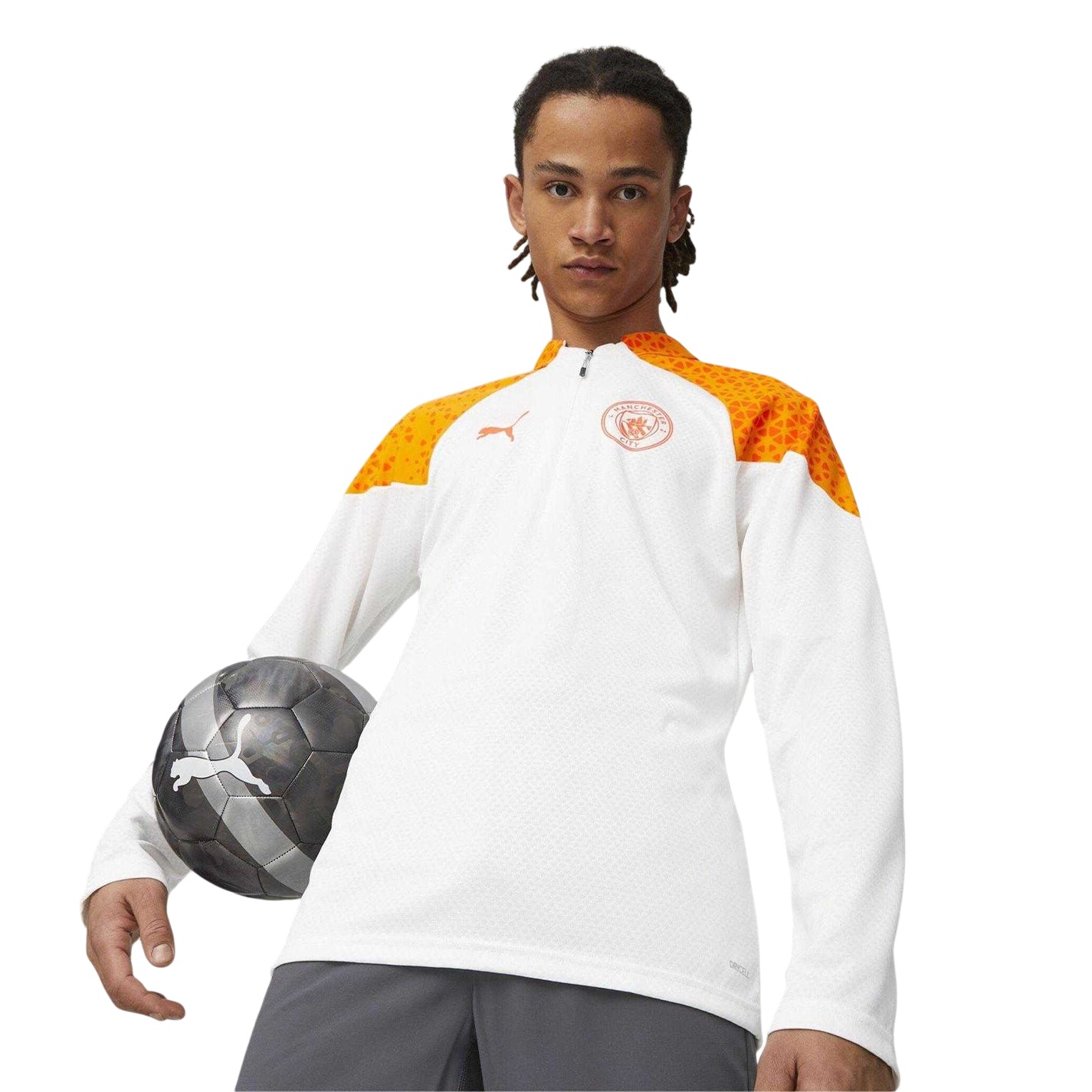 Marble - Lifestyle - Puma Mens Manchester City FC Quarter Zip Training Drill Top